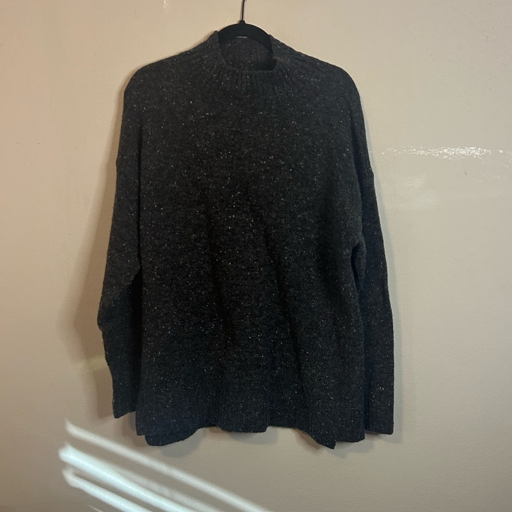 Well Worn Wool Blend Mock Neck Sweater